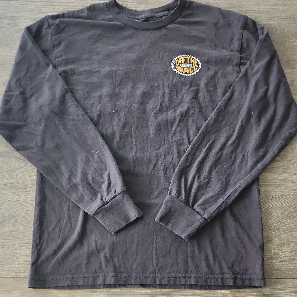 Vans Off The Wall Black Long Sleeve Shirt